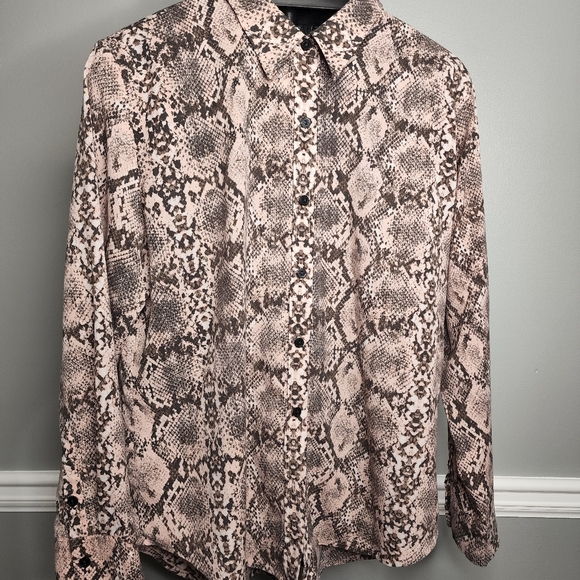 Animal Print Shirt Blouse Xlarge | Poshmark